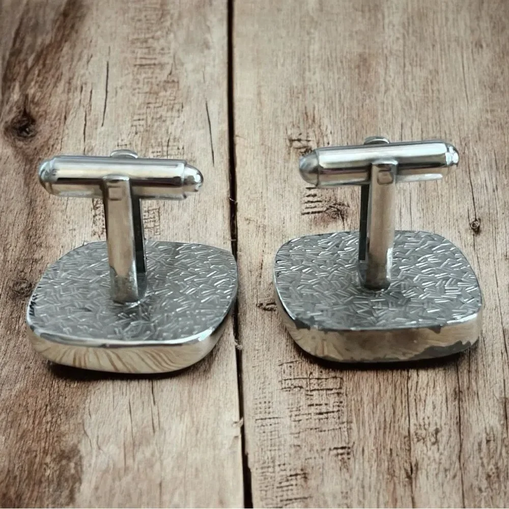 VINTAGE MENS BOWLING CUFF LINKS AND TIE CLIP SET